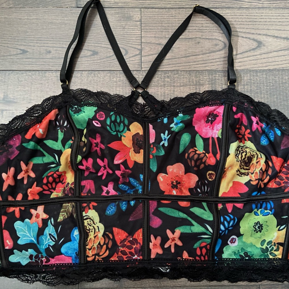 NWOT Colorful 3X Lingerie Set